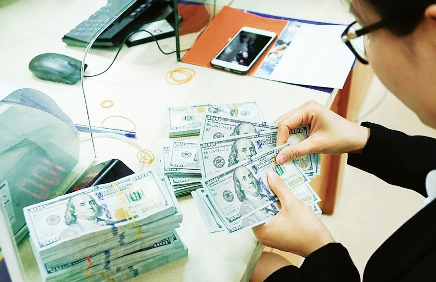 Việt Nam đang hỗ trợ duy trì tỷ giá VNĐ so với USD bằng cách hút bớt nguồn ngoại tệ trôi nổi ngoài thị trường.