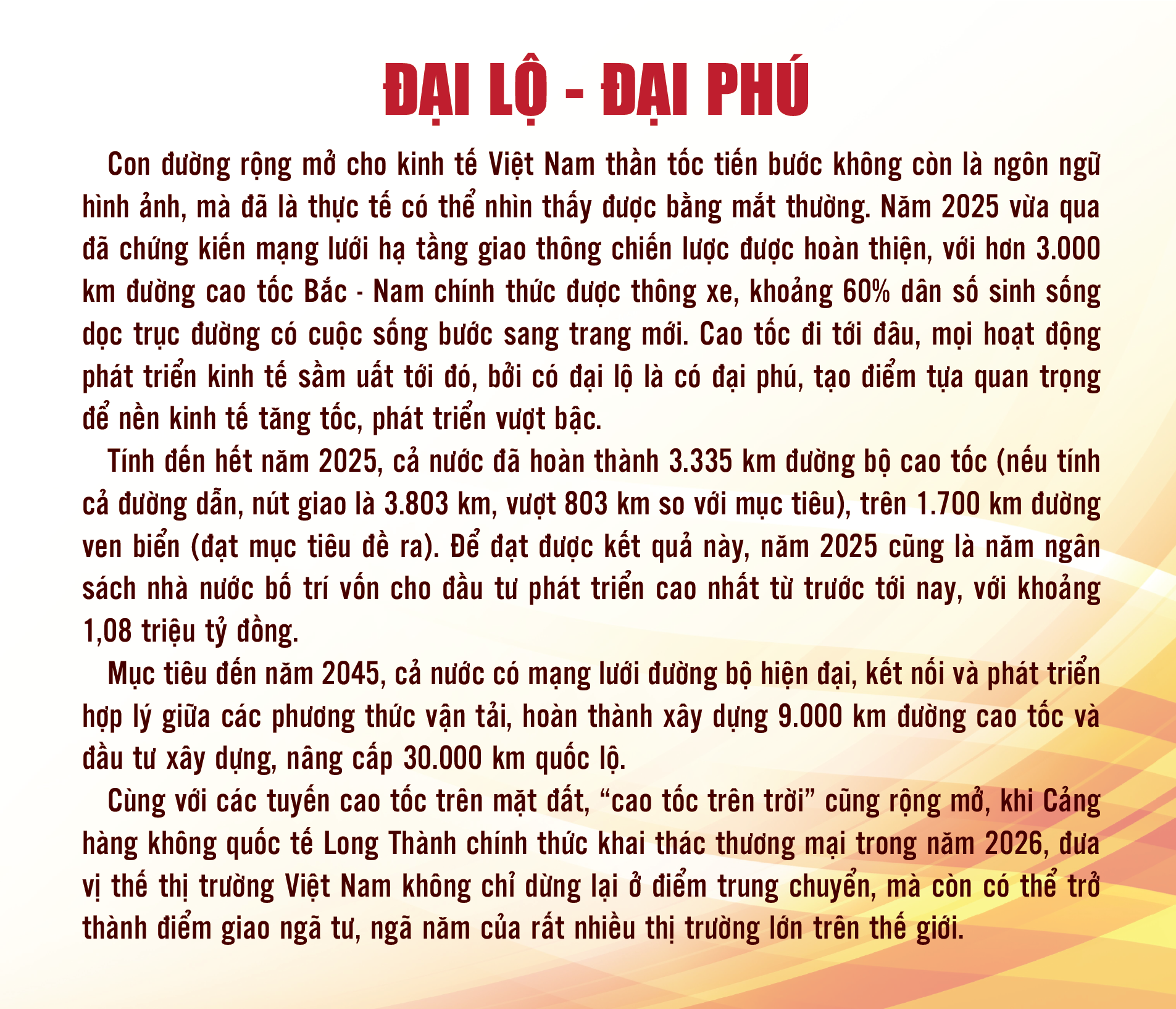 Hoài bão mãnh liệt về một Việt Nam hùng cường