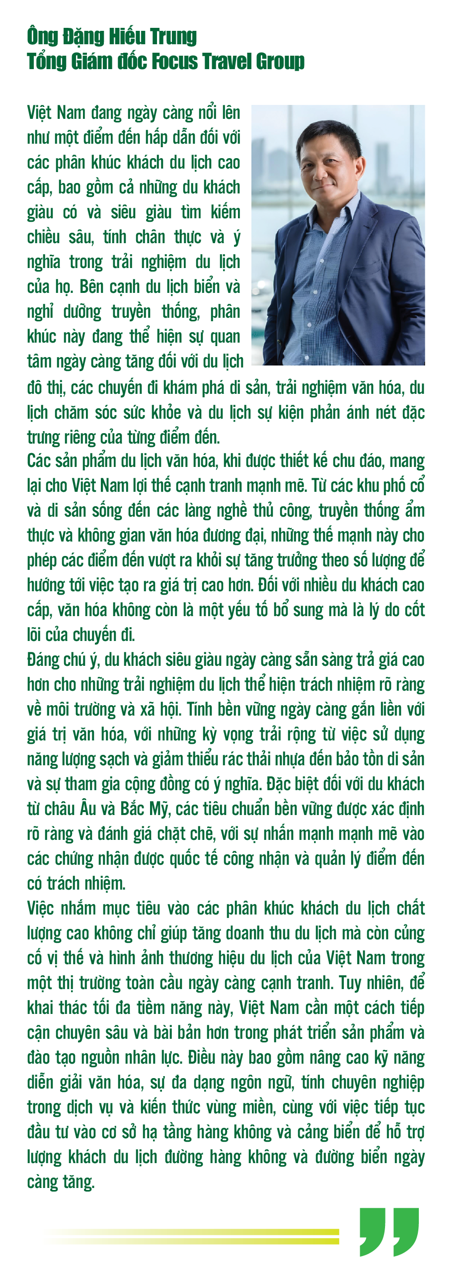 Văn hoá là động lực tăng trưởng mới của ngành du lịch
