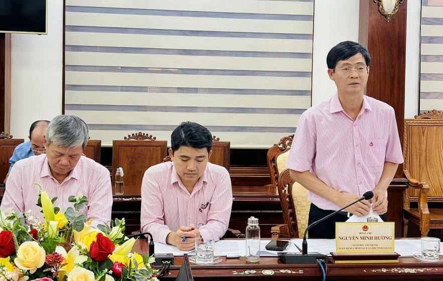 Ông Nguyễn Minh Hướng - Giám đốc Chi nhánh NHCSXH tỉnh. Ảnh: Ngọc Minh. Ông Nguyễn Minh Hướng - Giám đốc Chi nhánh NHCSXH tỉnh. Ảnh: Ngọc Minh.