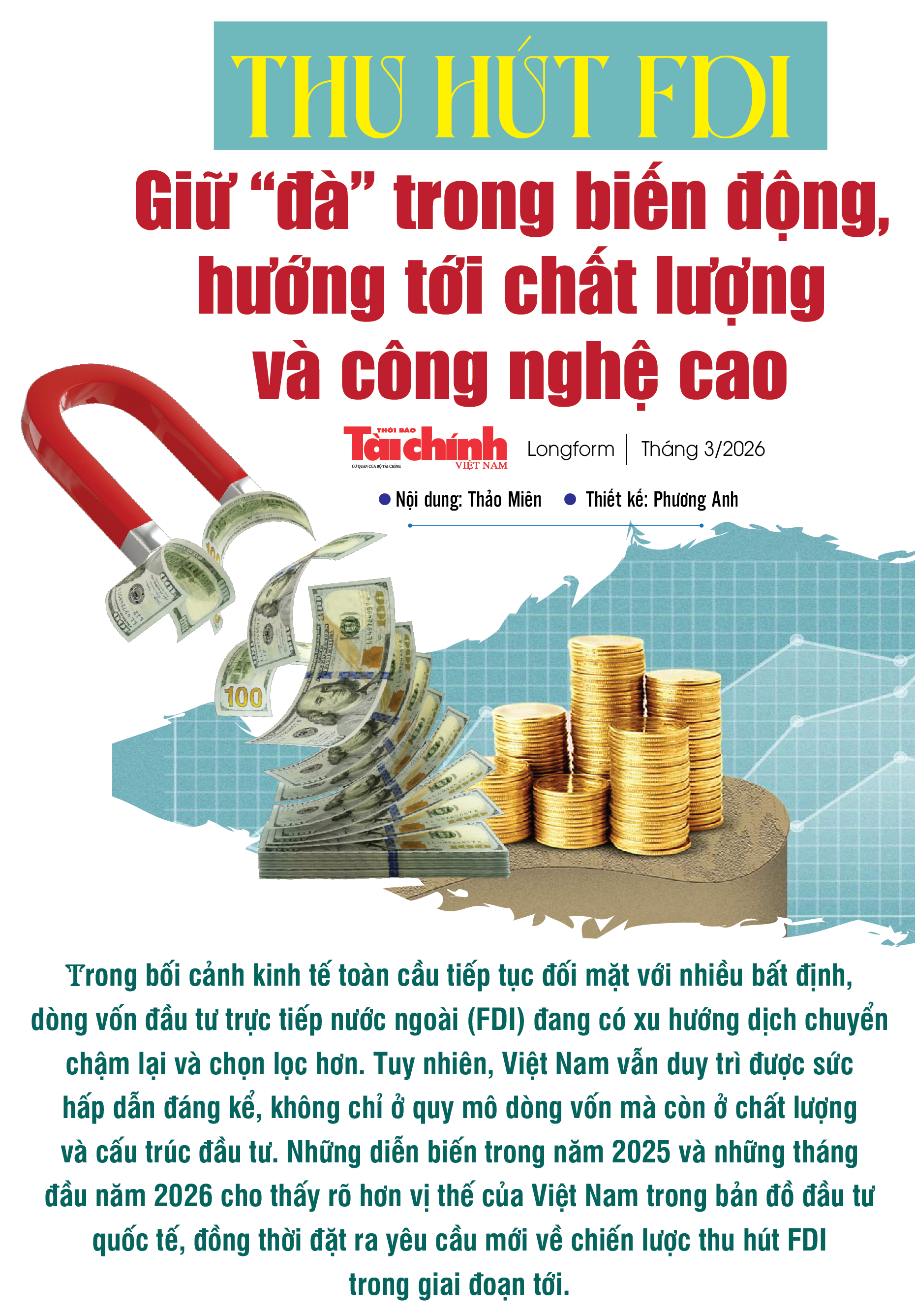 Thu hút FDI: Giữ “đà” trong biến động, hướng tới chất lượng và công nghệ cao