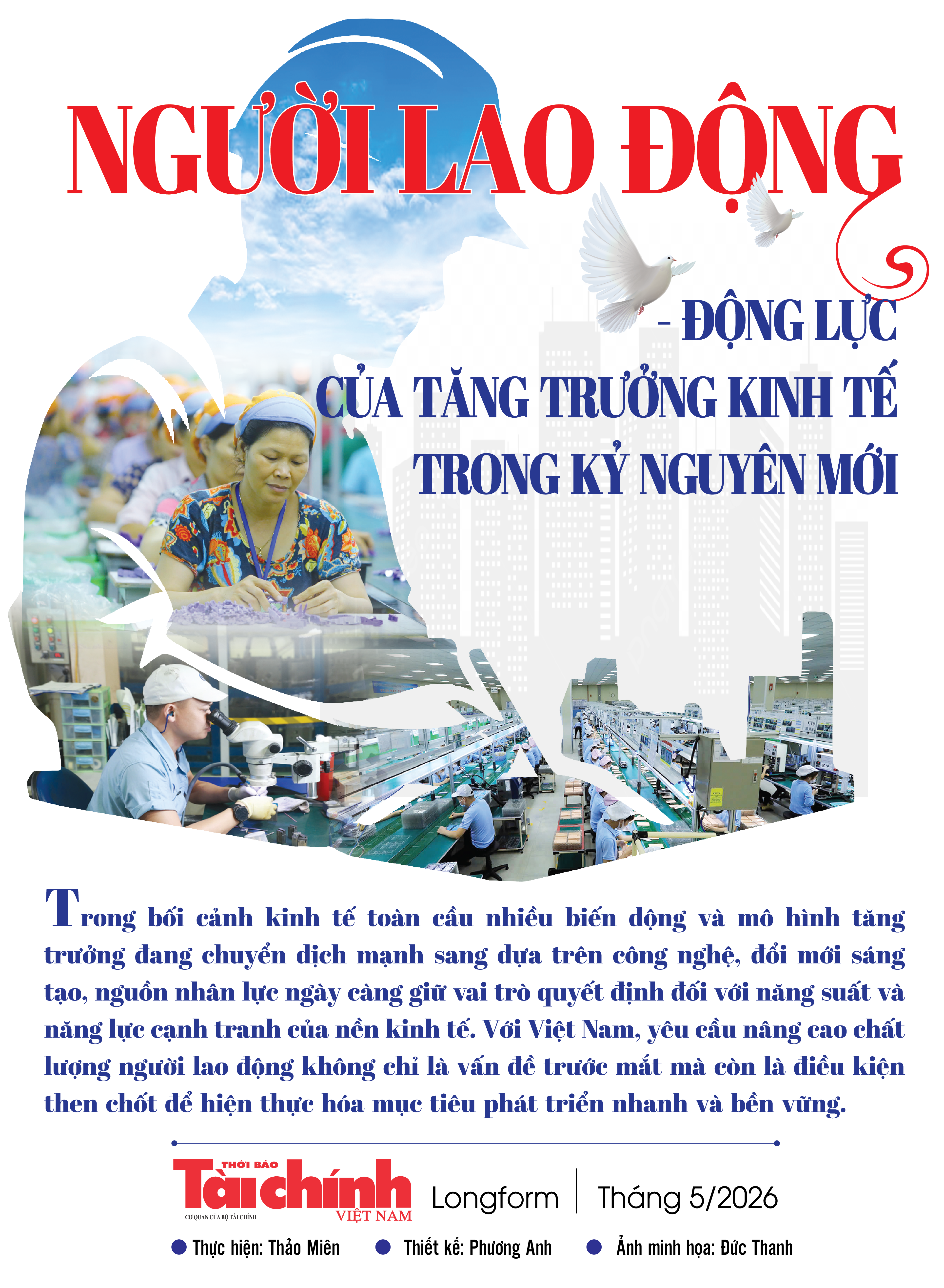 Người lao động - động lực của tăng trưởng kinh tế trong kỷ nguyên mới