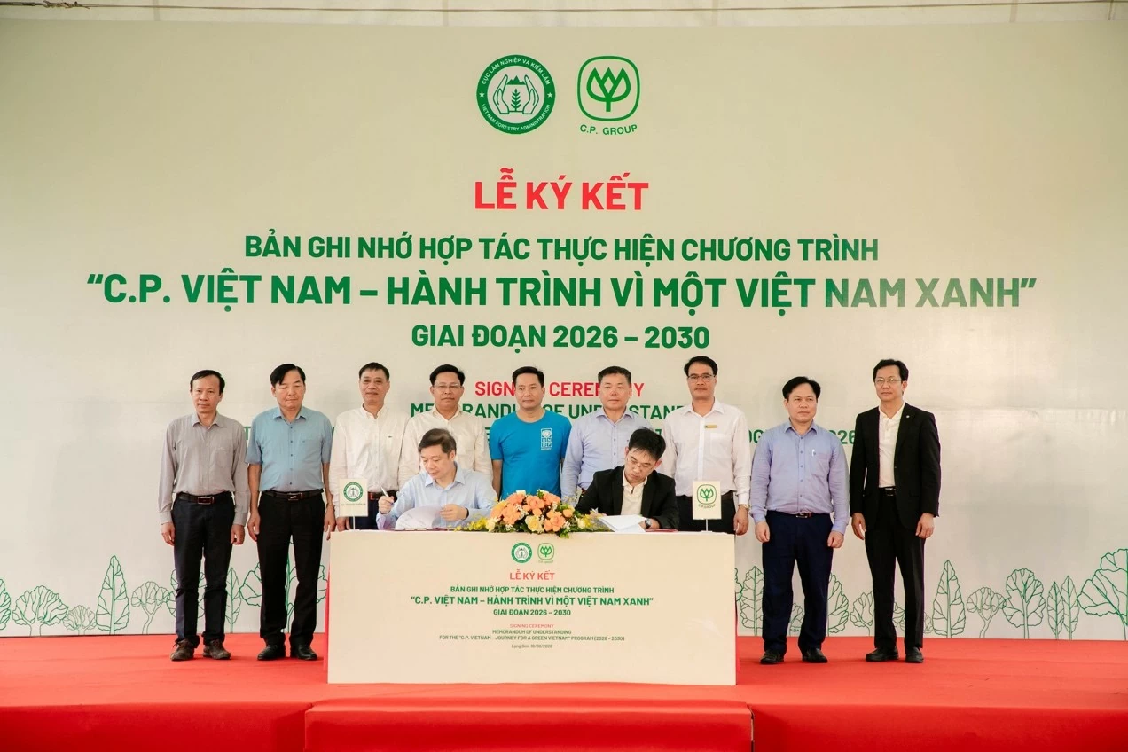C.P. Việt Nam hướng tới hoàn thành mục tiêu 3 triệu cây xanh C.P. Việt Nam hướng tới hoàn thành mục tiêu 3 triệu cây xanh