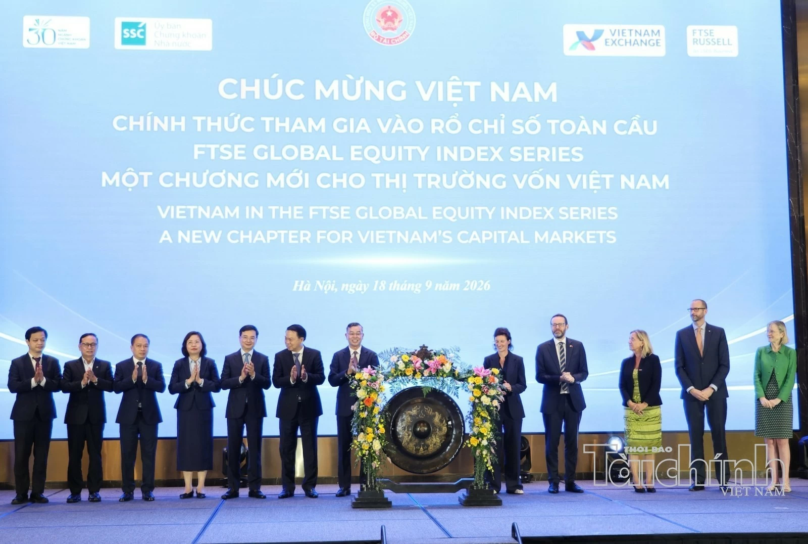 Việt Nam chính thức tham gia vào chỉ số thị trường mới nổi của FTSE GEIS Việt Nam chính thức tham gia vào chỉ số thị trường mới nổi của FTSE GEIS