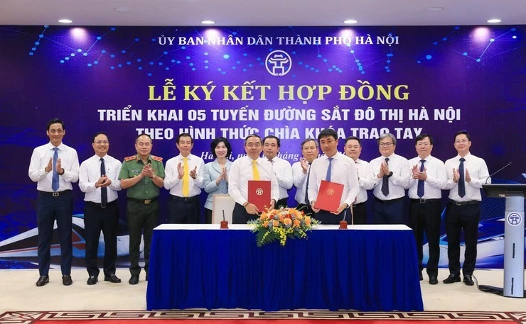 Hà Nội ký hợp đồng triển khai 5 tuyến metro, tổng vốn sơ bộ hơn 1 triệu tỷ đồng