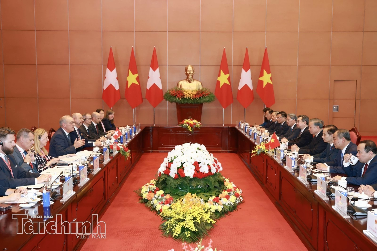 Tổng Bí thư, Chủ tịch nước Tô Lâm đón chính thức Tổng thống Thuỵ Sĩ