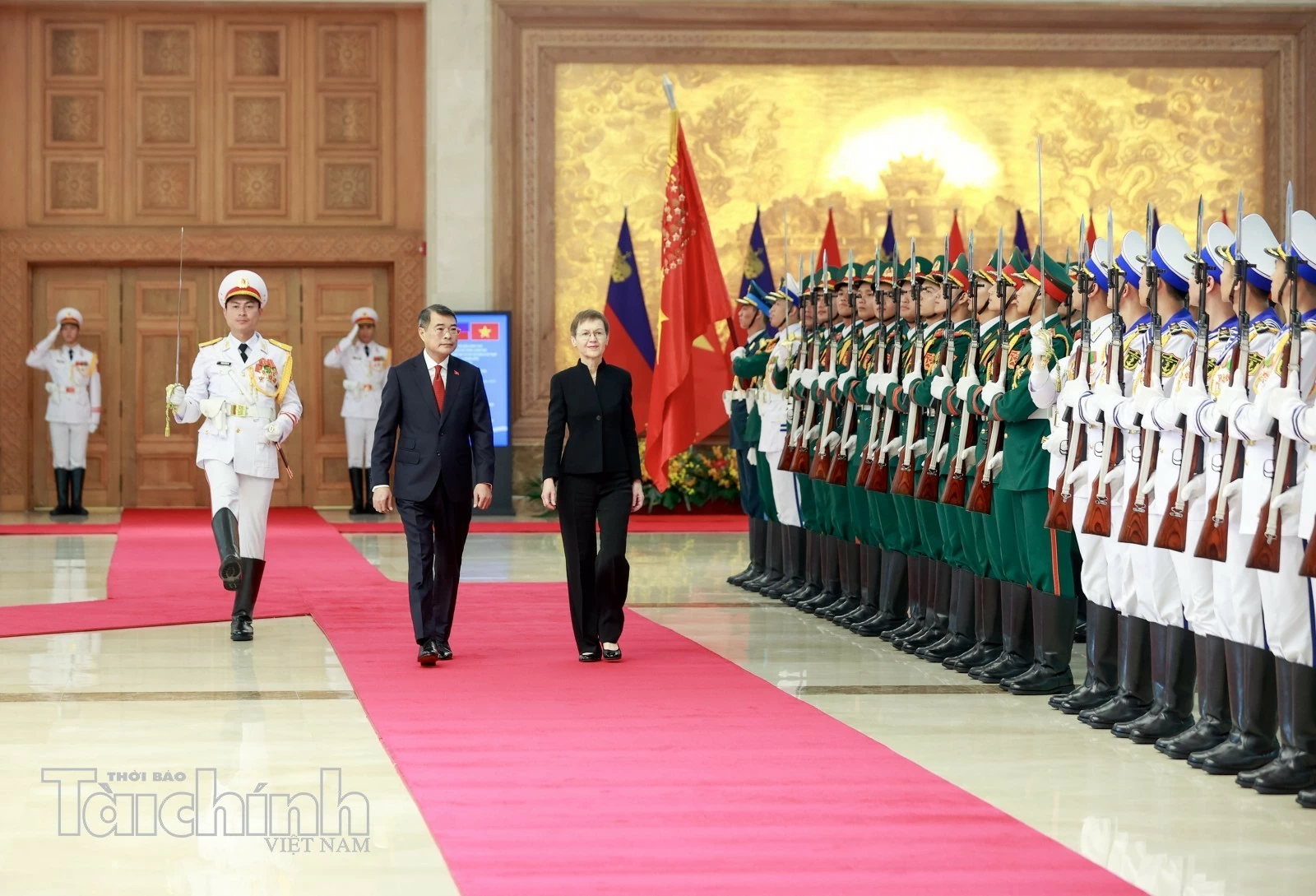 Thủ tướng Lê Minh Hưng chủ trì lễ đón chính thức Thủ tướng Liechtenstein