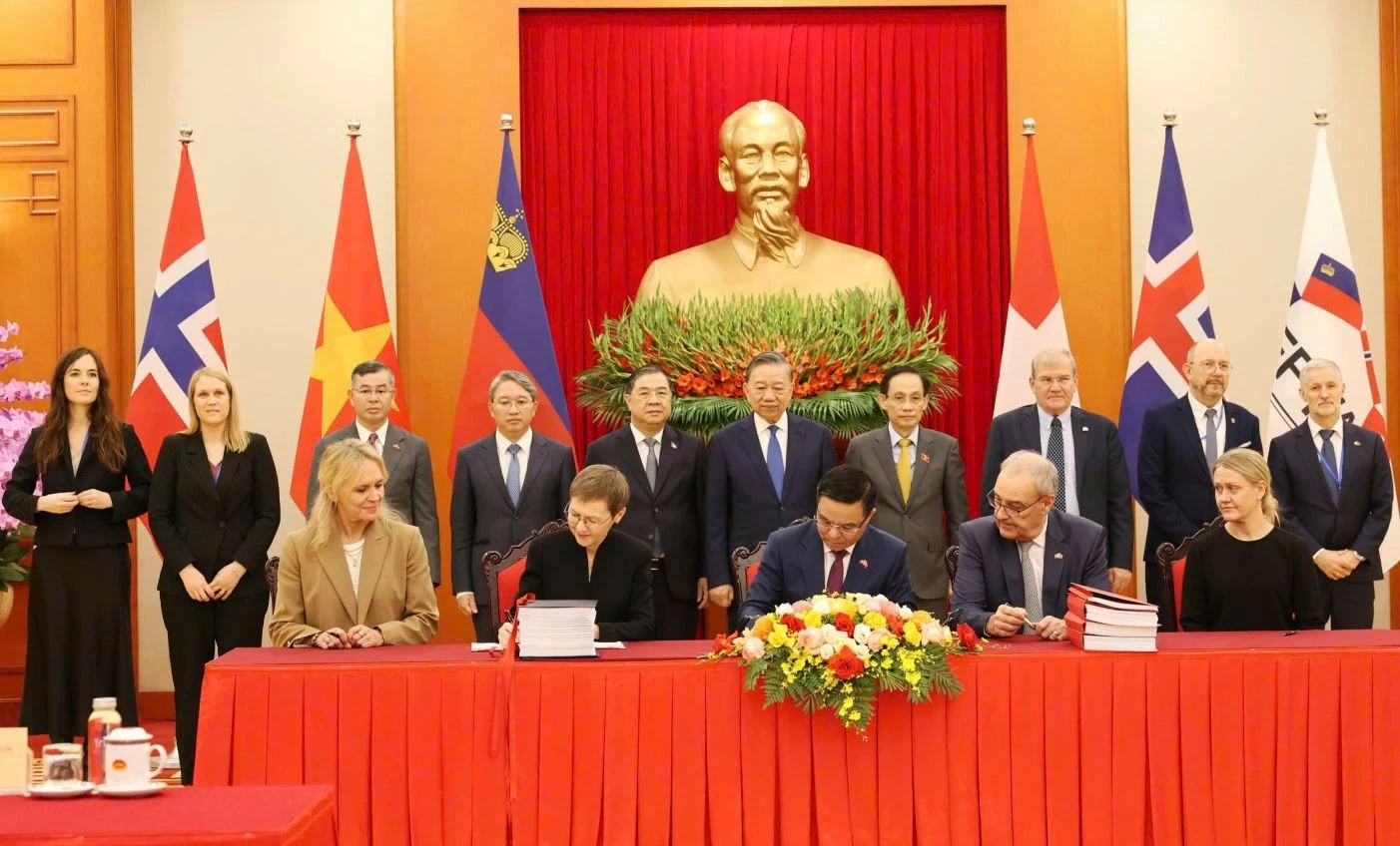 Việt Nam và EFTA chính thức ký Hiệp định Thương mại tự do VEFTA